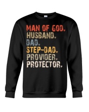 Man Of God-Husband-Dad-Step-Dad Crewneck Sweatshirt tile