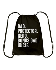 dad-protector-hero-bonus-dad-uncle Drawstring Bag tile