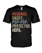 Pop-Pop - Protector Hero V-Neck T-Shirt tile