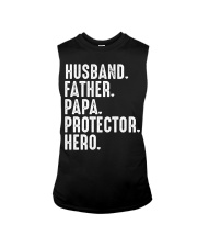 Husband Father Papa Protector Hero Sleeveless Tee tile