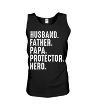 Husband Father Papa Protector Hero Unisex Tank tile
