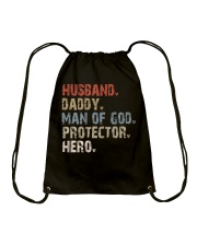 Husband-Daddy-Man Of God-Protector-Hero Drawstring Bag tile