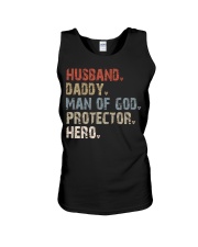 Husband-Daddy-Man Of God-Protector-Hero Unisex Tank tile