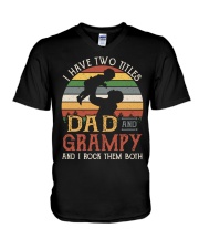 Dad And Grampy V-Neck T-Shirt tile