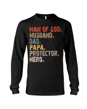Man Of God-Husband-Dad-Papa-Protector-Hero Long Sleeve Tee tile