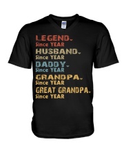 Great Grandpa- v51 V-Neck T-Shirt tile