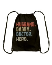 husband-daddy-doctor-hero Drawstring Bag tile