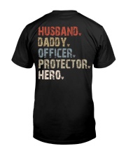 Husband-Daddy-Officer-Protector-Hero-Backside Premium Fit Mens Tee tile