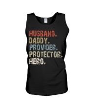 Husband - Daddy - Provider- Protector - Hero Unisex Tank tile