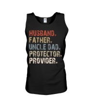 Husband-Father-Uncle Dad-Protector-Provider Unisex Tank tile