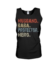Husband - Baba - Protector - Hero Unisex Tank tile