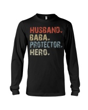Husband - Baba - Protector - Hero Long Sleeve Tee tile
