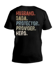 Husband - Dada - Protector - Provider - Hero V-Neck T-Shirt tile