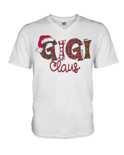 Gigi Claus Christmas Art V-Neck T-Shirt thumbnail