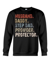 Husband-Daddy-Step Dad-Provider-Protector Crewneck Sweatshirt tile