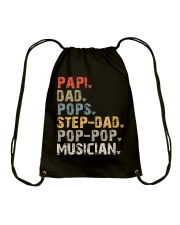 Papi-Dad-Pops-Step-Dad-Pop-Pop-Musician Drawstring Bag tile