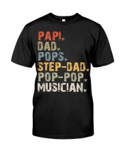 Papi-Dad-Pops-Step-Dad-Pop-Pop-Musician Premium Fit Mens Tee tile