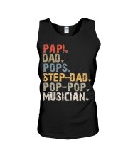 Papi-Dad-Pops-Step-Dad-Pop-Pop-Musician Unisex Tank tile