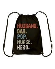 Husband - Dad - Pop - Nurse - Hero Drawstring Bag tile