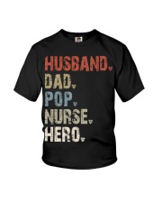 Husband - Dad - Pop - Nurse - Hero Youth T-Shirt tile