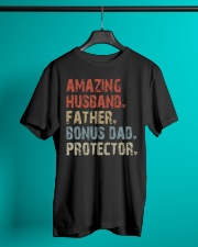 Amazing Husband - Father - Bonus Dad - Protector Classic T-Shirt lifestyle-mens-crewneck-front-3