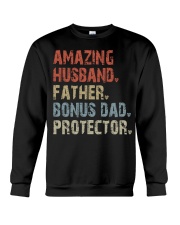 Amazing Husband - Father - Bonus Dad - Protector Crewneck Sweatshirt tile