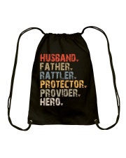 Husband-Father-Rattler-Protector-Provider-Hero Drawstring Bag tile
