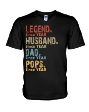 Dad Pops - n61 V-Neck T-Shirt tile