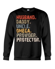 Husband-Daddy-Uncle-Omega-Provider-Protector Crewneck Sweatshirt tile