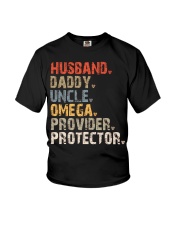 Husband-Daddy-Uncle-Omega-Provider-Protector Youth T-Shirt tile