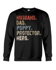Husband-Dad-Poppy-Protector-Hero Crewneck Sweatshirt tile