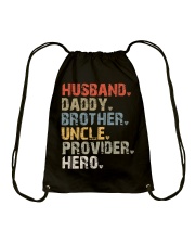 Husband-Daddy-Brother-Uncle-Provider-Hero Drawstring Bag tile
