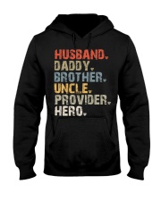 Husband-Daddy-Brother-Uncle-Provider-Hero Hooded Sweatshirt tile