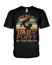 Dad And Poppy V-Neck T-Shirt tile