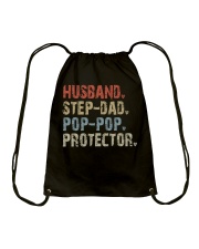 Step Dad - Pop-pop - Protector Hero Drawstring Bag tile