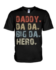 Daddy-Da Da-Big Da-Hero V-Neck T-Shirt tile