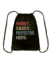 HUBBY-DADDY-PROTECTOR-HERO Drawstring Bag tile