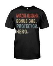 Amazing husband-Bonus dad-Protector-Hero Premium Fit Mens Tee tile