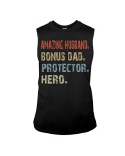 Amazing husband-Bonus dad-Protector-Hero Sleeveless Tee tile