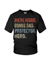 Amazing husband-Bonus dad-Protector-Hero Youth T-Shirt tile