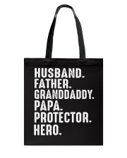 husband-father-granddaddy-papa-protector-hero Tote Bag tile