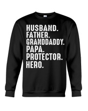 husband-father-granddaddy-papa-protector-hero Crewneck Sweatshirt tile
