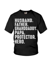 husband-father-granddaddy-papa-protector-hero Youth T-Shirt tile