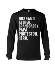 husband-father-granddaddy-papa-protector-hero Long Sleeve Tee tile