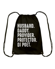 husband-daddy-provider-protector-djpoet Drawstring Bag tile