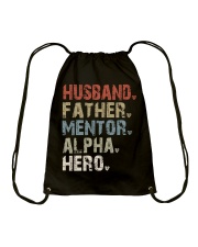 Husband-Father-Mentor-Alpha-Hero Drawstring Bag tile