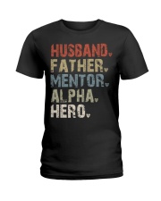Husband-Father-Mentor-Alpha-Hero Ladies T-Shirt tile