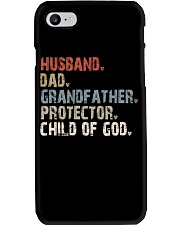 Husband-Dad-Grandfather-Protector-Child Of God Phone Case tile