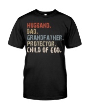 Husband-Dad-Grandfather-Protector-Child Of God Premium Fit Mens Tee tile