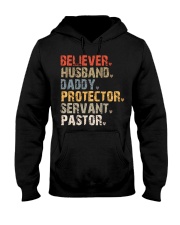 Believer-Husband-Daddy-Protector-Servant-Pastor Hooded Sweatshirt tile